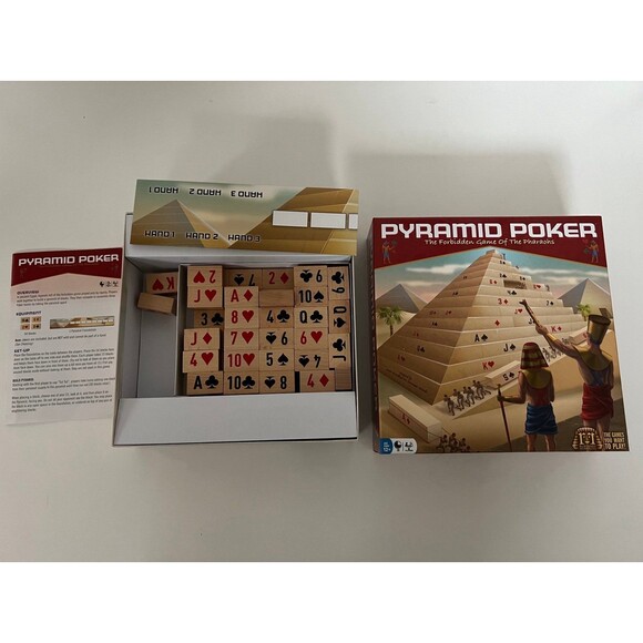 Pyramid Poker Board Game for Family Fun Christmas Gift Present Toy Games Toys - Picture 5 of 5